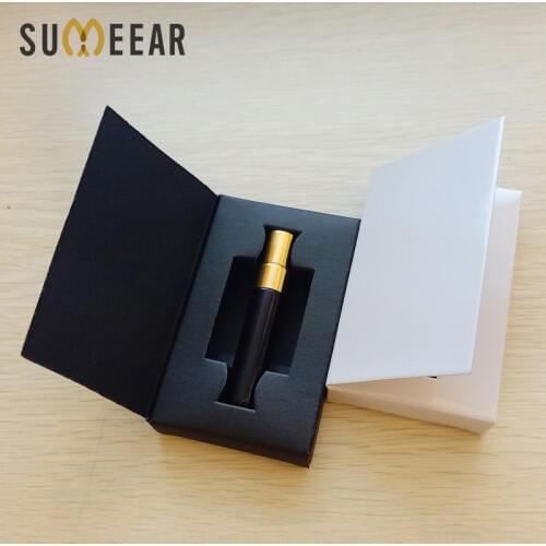 100Pieces/Lot 5ml perfume Bottle With Atomizer Packaging Boxes And Glass Perfume Bottle Customizable LOGO