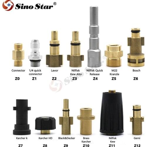 13Pcs Connector /Adapters of Foam Cannon Snow Foam Lance Pressure Washer SS-FM1/SS-FM2/SS-FM3