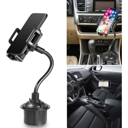 360 Degrees Adjustable Car Cup Holder Mount Universal Holder Mobile Phone Stand Cradle for iPhone Samsung Universal Phone