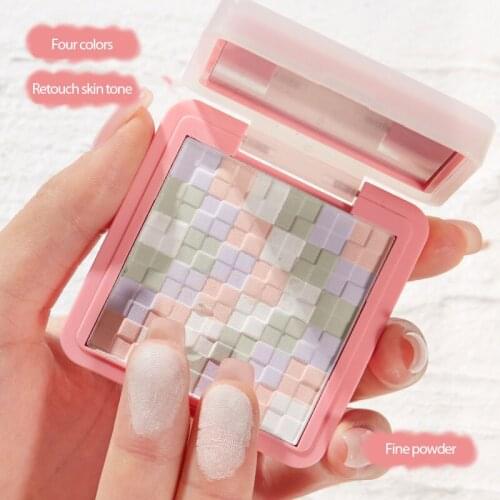 4 Colors In 1 Loose Powder Long-lasting Waterproof Oil Control Matte Translucent Loose Powder Concealer Loose Powder TSLM1
