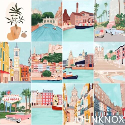 Street Picture Diy Diamond Painting Diamond Embroidery Full Round& Square Drill Diamond Mosaic Cross Stitch Home Decor Handcraft