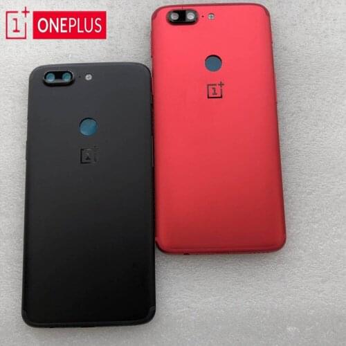 100% Original Oneplus 5T A5010 Back Battery Cover Case Housing+SIM Card Tray+Power Side Buttons Rear Door Replanement