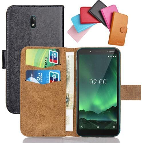 For Nokia C1 C2 Tava Tennen X5 X6 X7 7 8 Case 6 Colors Flip Soft Leather Nokia C1 C2 Tava Phone Cover Cases Credit Card Wallet