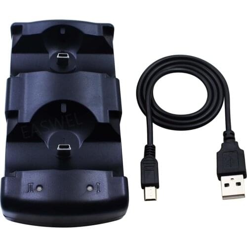 PS3/MOVE 3 Controller Station Dual For Charging Dock Charger Stand Playstation