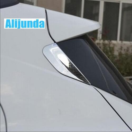 Chrome Rear Window Triangle Trim Moulding Exterior fit For Buick Encore OPEL VAUXHALL MOKKA 2013 2014 2015 Chrome 2pcs per set