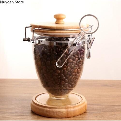 Coffee Bean Powder Cans Sealed Cans Milk Powder Boxes Sealed Cans Storage Cans Living Room Tea Storage Boxes with Spoons