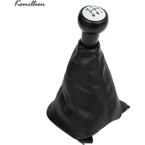 Car 5Speed Gear Shift Knob Lever Shifter Leather Gaiter Boot Cover Collar for Peugeot 307 207 Styling Accessories Interior Parts