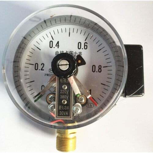 YXC-100 0-1Mpa magnetic contact type electric contact pressure gauge M14*1.5 electric contact pressure gauge