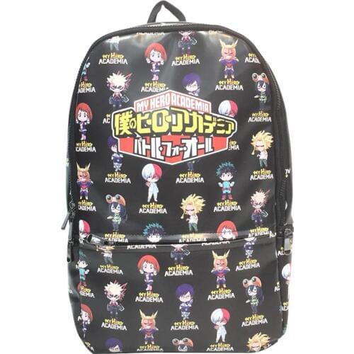 IVYYE My Hero Academia Fashion Anime PU Backpacks Soft Leather School Backpack Casual Student Bags Travel Knapsack Unisex New