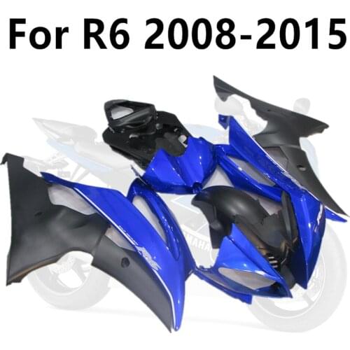 Motorcycle for YAMAHA R6 2008-2015 YZF600 08-09-10-11-12-13-14-15 Cowling Full Fairing Kit Blue Glossy Frosted Board Painting