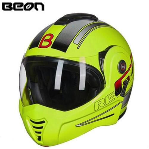 2019 Autumn Winter New EUR ECER Certification Black Flip Up Motorcycle Helmet ABS Open Face Motorbike Helmets safety Protection