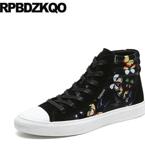 Short pattern faux fur autumn winter men boots with fashion shoes high top sneakers casual designer 2018 lace up fall ankle