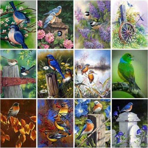 DIY 5D Diamond Painting Birds Full Drill Square Animal Diamond Embroidery Cross Stitch Kits Gift Mosaic Wall Art Home Decor