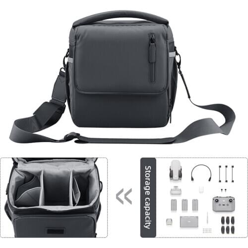 Shoulder Bag Portable Storage Case Suitcase Diagonal Bag for Dji Mavic Mini 2 /Mavic 2 Pro Zoom & Dji Smart Controller/Air 2