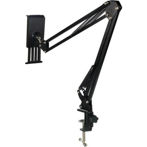 Desktop Mount Holder Tablet Scissor Arm Stand With A Spider 360 Rotation Bracket Universal Shock Mount Mobile Phone Holder NEW
