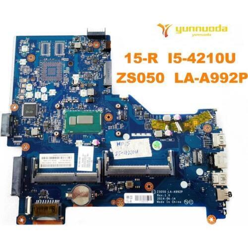 Original for HP 15-R laptop motherboard 15-R I5-4210U ZS050 LA-A992P tested good free shipping
