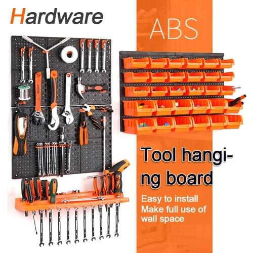 Hardware Tool Hanging Board Garage Workshop Storage Rack Screw wrench Classification Component Shelf Wall-Mounted Tool Organiser