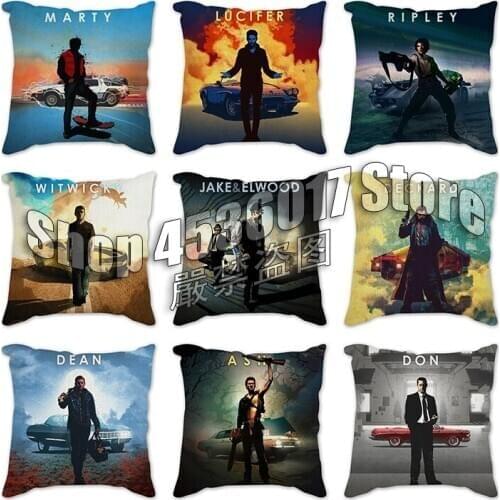 Movie Poster Covers Polyester 45X45CM Throw Pillows Cover Modern Fashion Livingroom Sofa/Bed Cushions Case Home Decoration