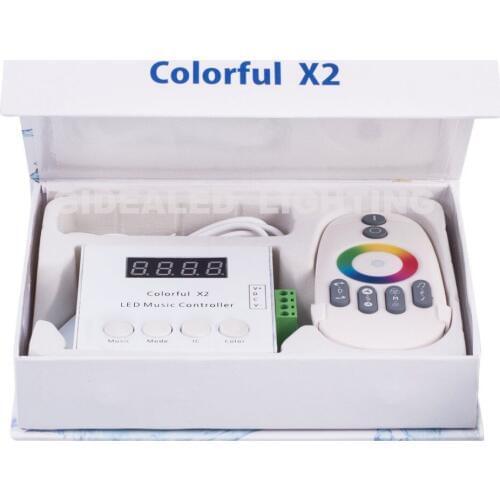 Touch Remote adressable WS2812B RGB Strip Music Controller X2 for WS2812B WS2811/WS2812 led strip lights RGB Controller