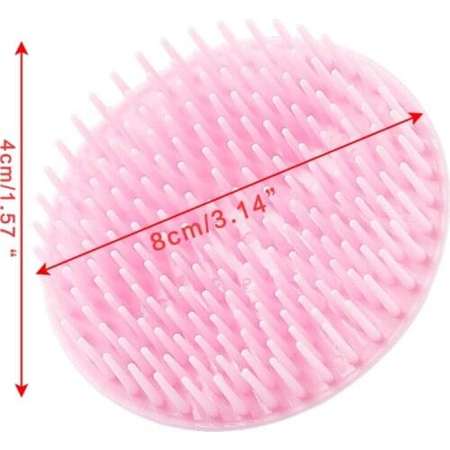 Bristle Hair Scalp Massager Shampoo Brush Wet Dry Manual Head Massage Comb Scrubber Exfoliate Remove Dandruff Deep Cleaning