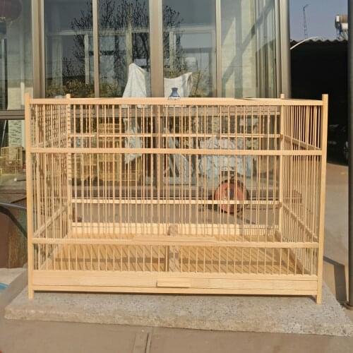 Super Large Bamboo Bird Cock Cage 50cm Handmade Breathable Bird Nest Traditional Chinese Folk Crafts Pet Product Bird House