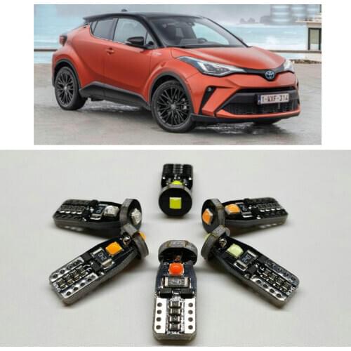 Car Interior Led Light For toyota chr corolla error free white red yellow pink