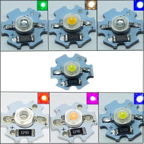 20pcs / LED 1W 3W 5W 35mli 45mli 300LM 700MA Bulbs High power Lamp White/Warm cold white red green blue yellow good Taiwan Chips