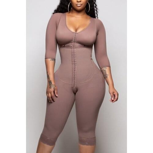 Full Body Shaper Bodysuit Reductive Girdle Butt Lifter Waist Trainer Slimming Shapewear Post Liposuction Thigh Trimmer