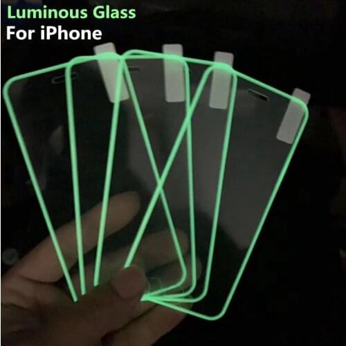 Luminous Screen Protector For Xiaomi Redmi Note 7 8 9 Pro 10 8T 8A Protective Glass Mi K20 K30 K40 X10 Glowing Tempered Glass