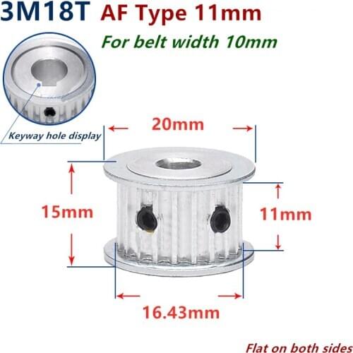 18Teeth 19 Teeth Arc HTD 3M Timing Pulley for Width 10mm 3M synchronous belt HTD3M Belt pulley Wheel Gear 18Teeth 18T 19T