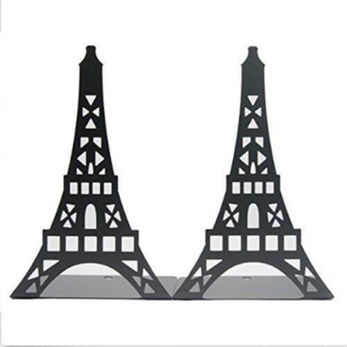 1pair black Fasmov Eiffel Tower Nonskid Bookends Art Bookend