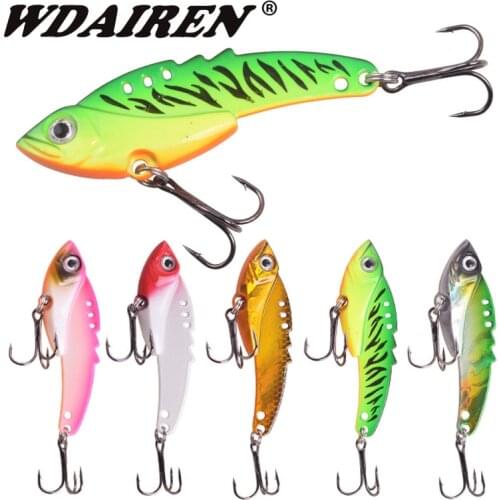 1Pcs 9g 13g 3D Eyes Metal Vib Blade Lure Sinking Vibration Baits Artificial Vibe for Bass Pike Perch Spinner Fishing Tackle