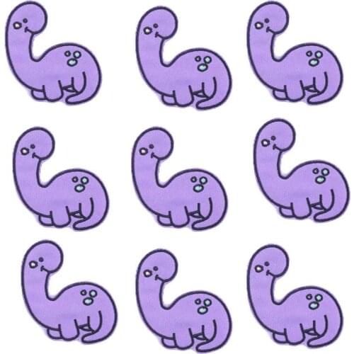 10Pcs/Set Cute Animals Patches For Clothing Cartoon Patch DIY Hippie Letter Embroidered Patch Iron On Patches On Clothes Stripes