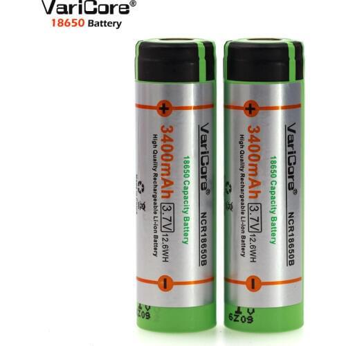 4 pcs. 100% new VariCore original 3400 mAh 3.7V lithium-ion battery NCR18650B +rechargeable battery