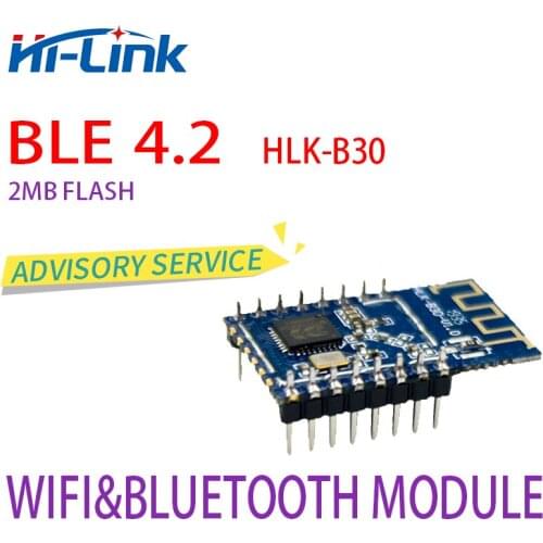 Free shipping 10pcs/lot 1T1R BLE 4.2 Wifi & Bluetooth module UART GPIO USB HLK-B30 with 2MB flash