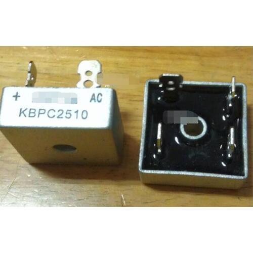 Free shipping 2 pcs KBPC2510 puente rectificador 25A 1000 V multicomp