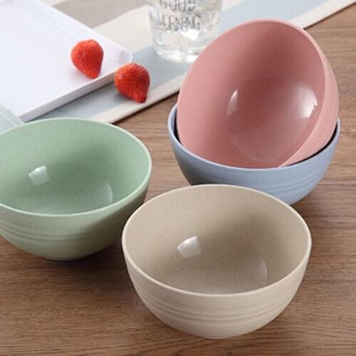 6inch Wheat Straw Large Bowl Household Noodle Soup Bowl Student Dormitory Instant Noodle Bowl Anti-scald and Drop-resistant Bowl