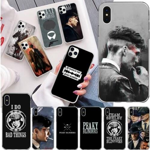 YJZFDYRM Hot Peaky Blinders Soft Phone Case Cover for iPhone 11 pro XS MAX 8 7 6 6S Plus X 5S SE 2020 XR cover