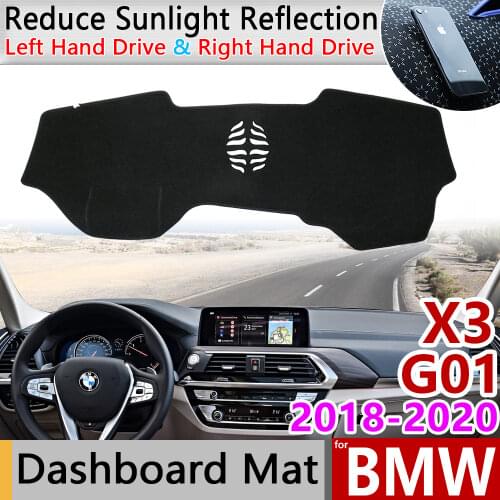 For BMW X3 G01 2018 2019 2020 Anti-Slip Anti-UV Mat Dashboard Cover Pad Sun Shade Dashmat Protect Carpet Accessories Car Cushion