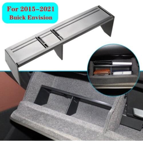 For Buick Envision 2015 2016 2017 2018 2019 2020 ABS Material Co-pilot Glove Box Partition Interior Interval Storage Box