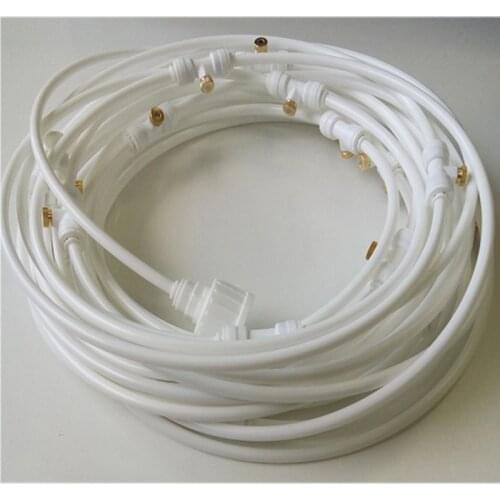 E437 ENTENCO Misting kits 15M (50feet) mist nozzles system 1/4'' 10/24UNC Water Sprayer Cooling kits White hose nozzles set