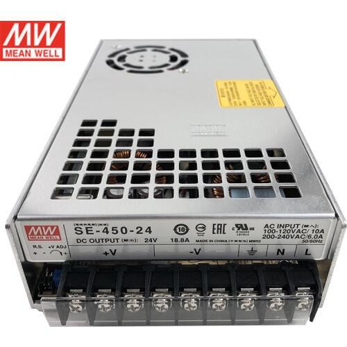 SE-450-24 MEAN WELL 450W 24V Switching Power Supply 110V/220V AC to 24V DC 18.8A 450W Meanwell dc Power Supply Transformer PSU