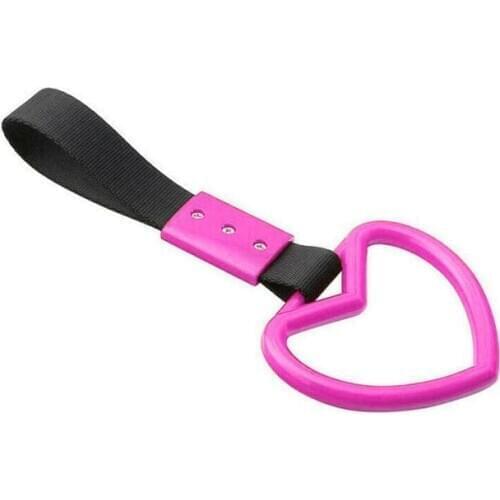 Ring Heart Shape Train Bus Handle Hand Strap Drift Charm Safety Pull Ring Car Interior Decoration