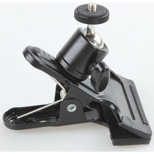 Multi-function Clip Clamp Holder Mount Tripod Heads with Standard Ball Head 1/4 Screw photography accessories