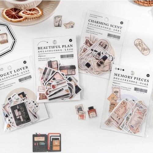 Good life list Diary Stickers Aesthetic Stickers Decorative DIY Paper Stickers For Kids Stationery Flake Scrapbooking Supply