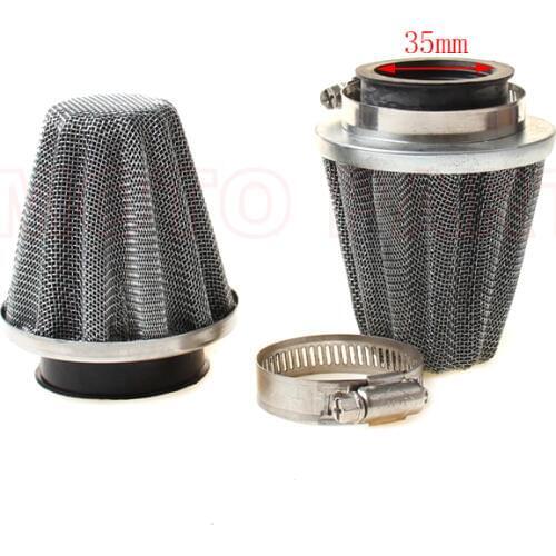 2017 New Universal 35mm Motorcycle Mushroom Head Air Filter Clamp On Air Filter Cleaner Hot Selling