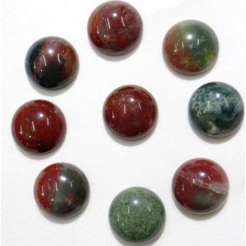 Wholesale 50pcs/10mm Natural Stone india onyx Round Cabochons No hole beads For DIY Jewelry making Ring bracelet Accessories