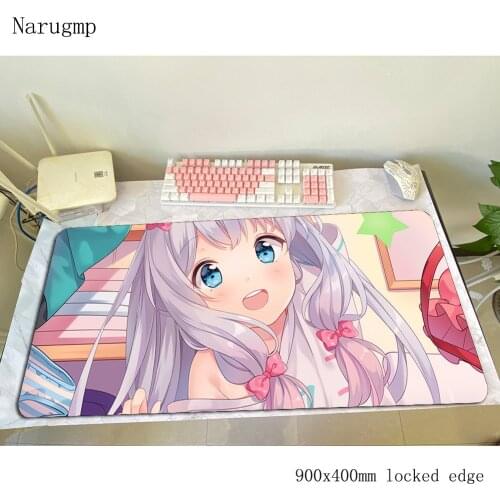 Sagiri Izumi mouse pad Popular Computer mat 900x400x3mm gaming mousepad large cheapest padmouse keyboard games pc gamer desk