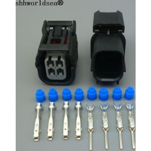 Shhworldsea 1.0mm 4pin male female for Honda oxygen sensor plug car waterproof jacket connector 6188-4776 6189-7039