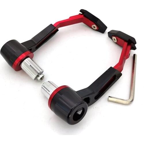 Universal Red CNC 7/8 22mm Motorcycle Brake Clutch Lever Guard Protector Bracket